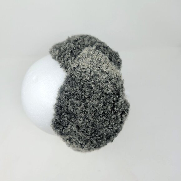 Vintage Lamb Sheep Fur Headpiece Gray Ties Poms main image 8